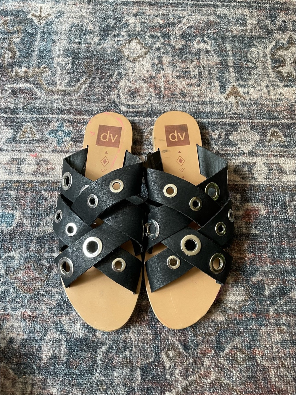 🐾Dolce vita woven slides🐾